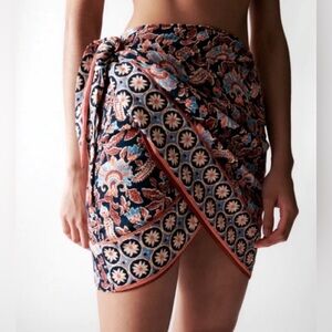 Zara sarong The Mina skirt NWT bloggers favorite